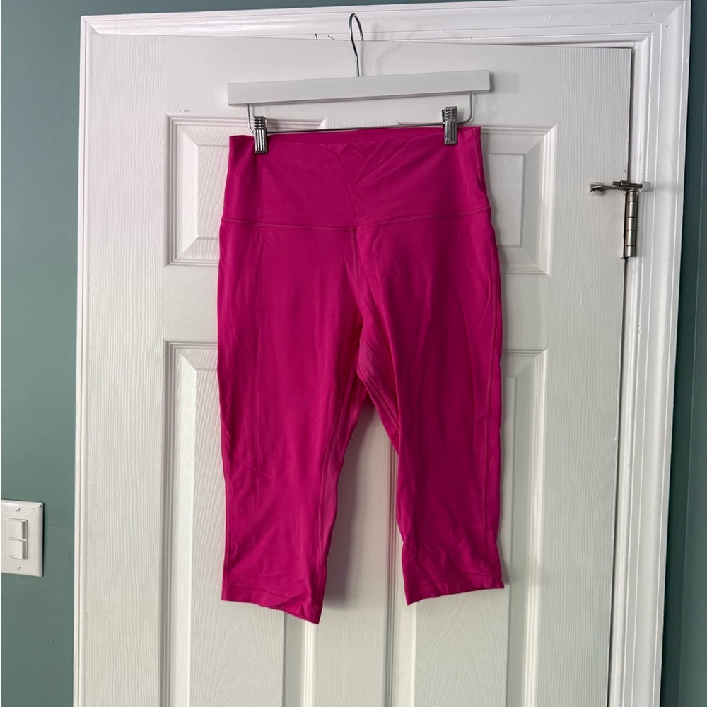 lululemon Hot Pink Capri Leggings